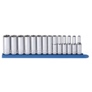 GearWrench 14 Piece 3/8 Inch Drive 6 Point Deep Metric Socket Set