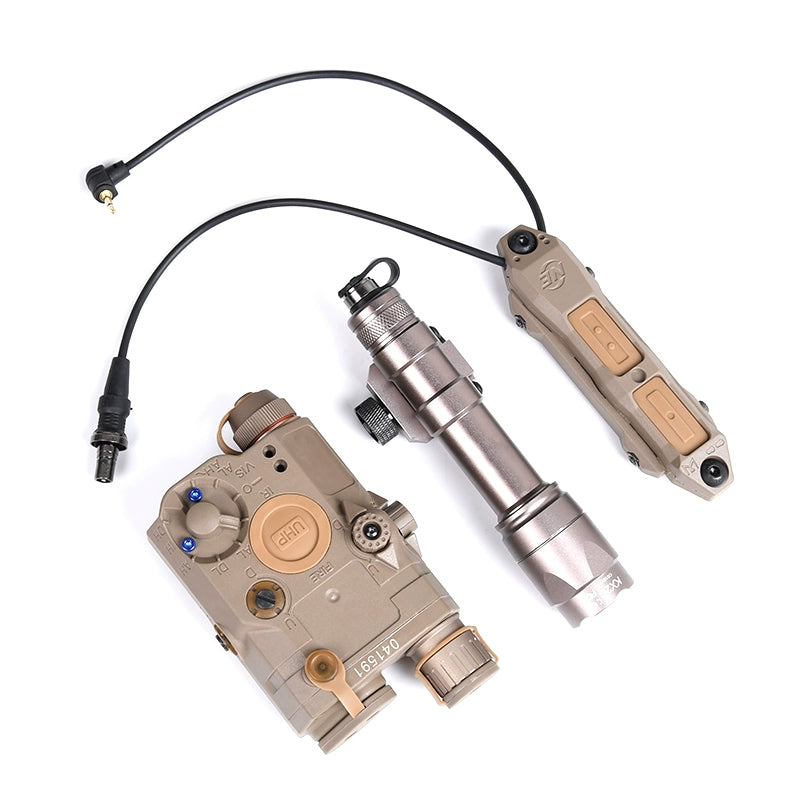 Wadsn Wadsn Peq15uhp Tactical M600c Flashlight Green Laser Double Control Mouse Tail Set Battery Box