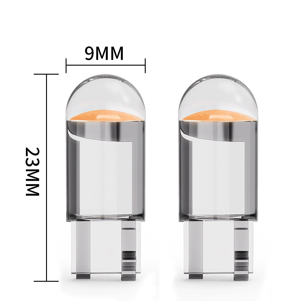 Glass Fully Transparent LED Lamp T10 Width Lamp Cob Car Bulb Retrofit Lights Led Licence Light Bulb Neutral