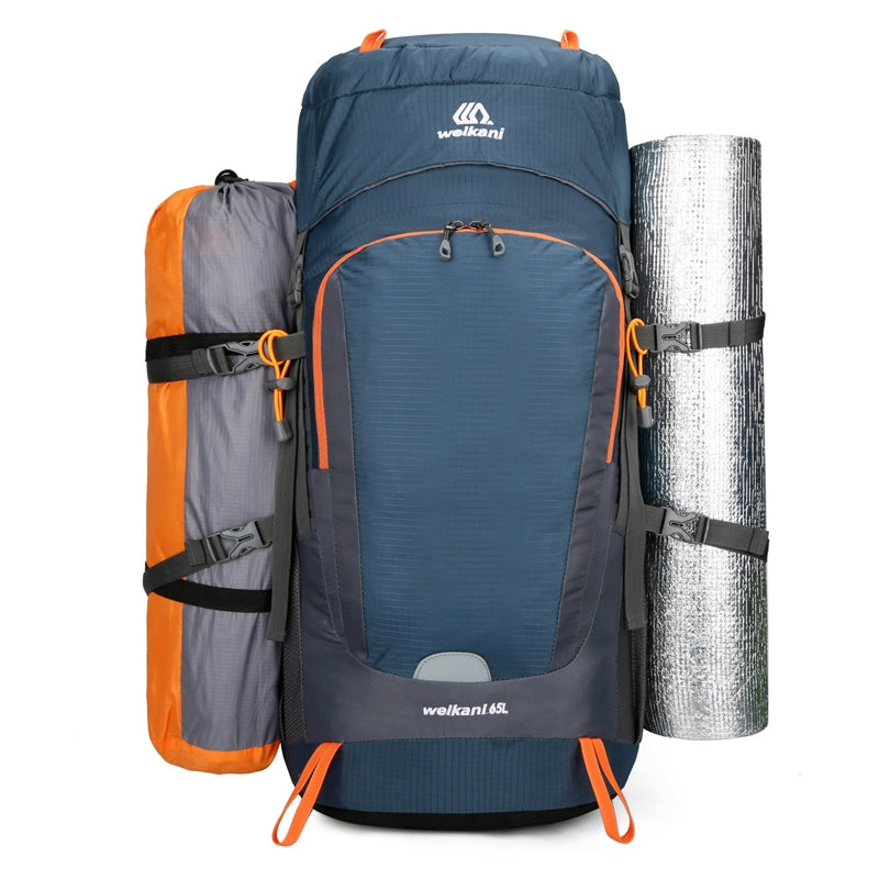 Outdoor Mountaineering Bag Large Capacity Wear-Resistant Travel Bag 65 L Multifunctional Men's and Women's Neutral Hiking Camping Backpack