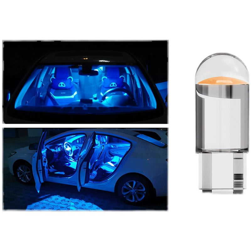 Glass Fully Transparent LED Lamp T10 Width Lamp Cob Car Bulb Retrofit Lights Led Licence Light Bulb Neutral