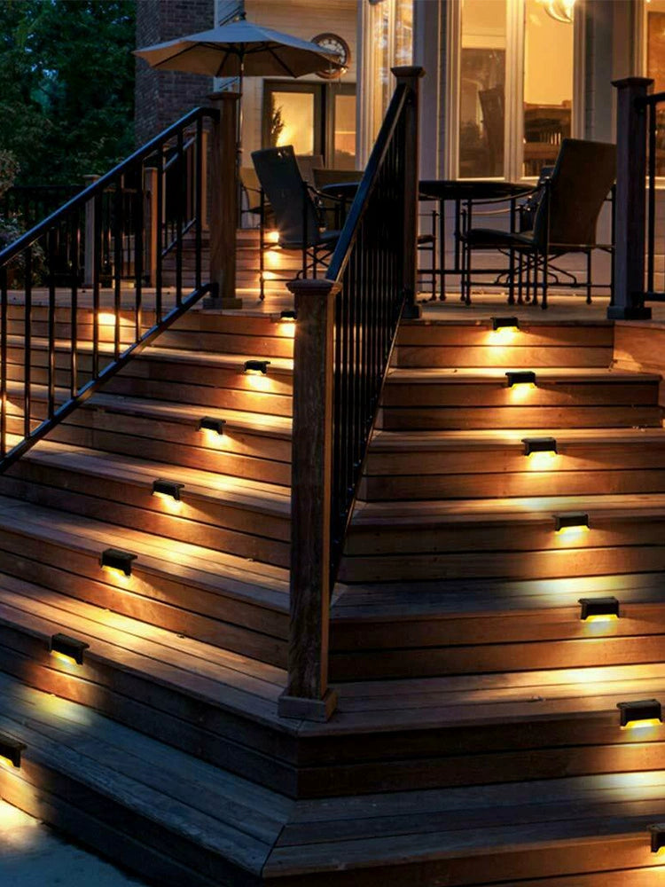 Solar Energy Outdoor Yard Lamp Balcony Decoration Staircase Step Light Step Light LED Street Light Layout Garden Yard Light