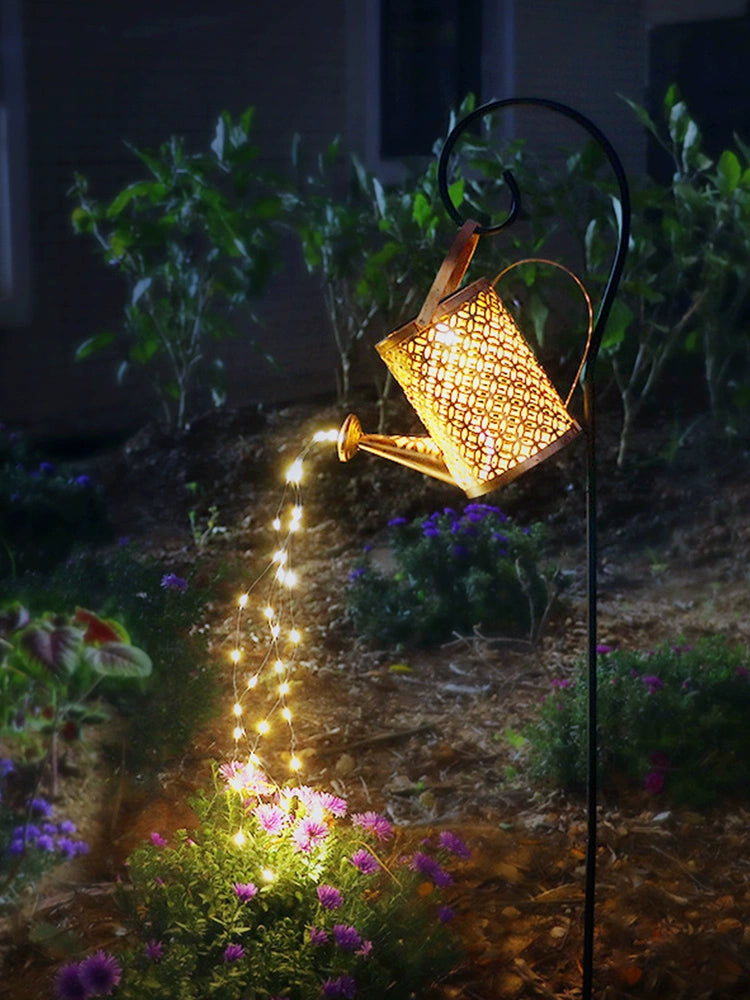 Solar Large Water Bottle Lamp Garden Lamp Lawn Lamp Modern Villa Garden Landscape Lamp Hollow Light Shadow Waterproof Hanging Lamp