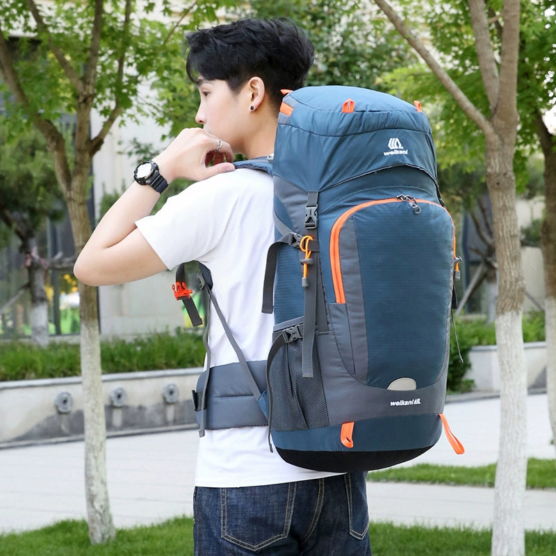 Outdoor Mountaineering Bag Large Capacity Wear-Resistant Travel Bag 65 L Multifunctional Men's and Women's Neutral Hiking Camping Backpack