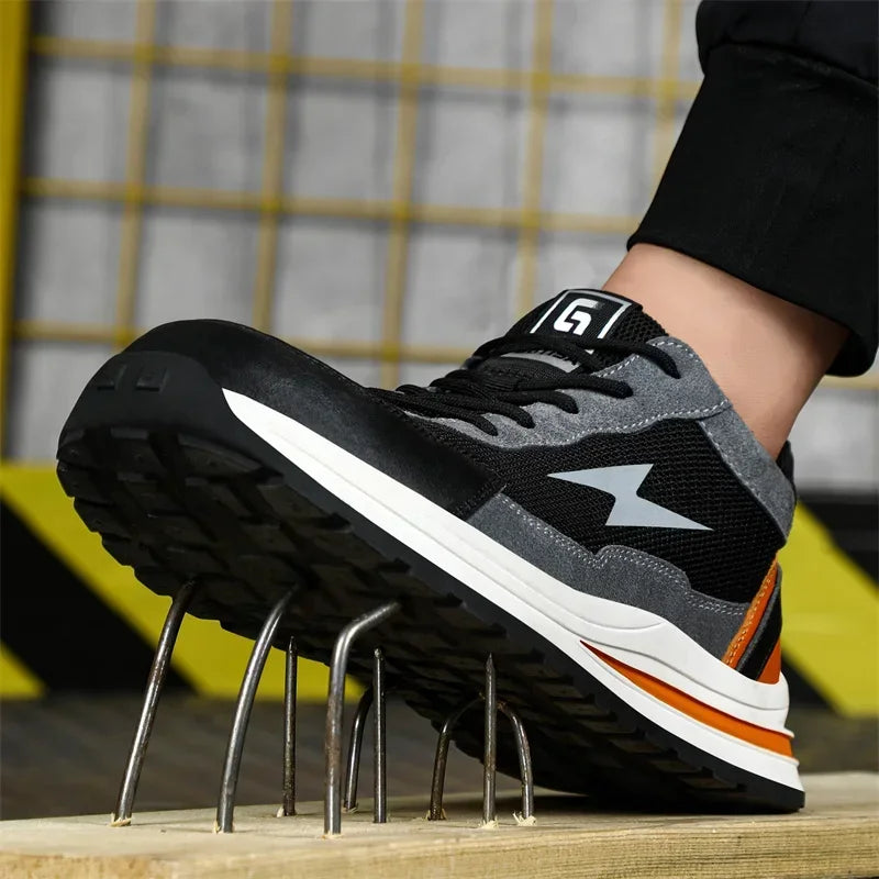 Latest 2024 Breathable Men and Women Steel Toe Cap Work Safety Shoes Indestructible Puncture-Proof Sneakers Boots Male Footwear