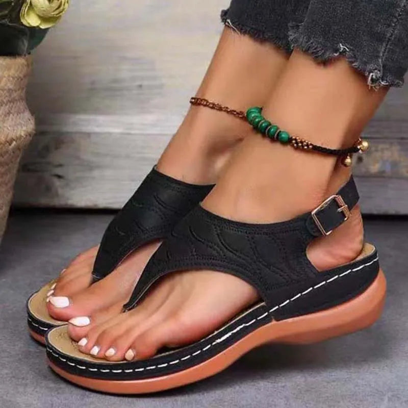Women Sandals 2023 Summer Sandals With Low Heels Shoes For Women Lightweight Flip Flops Casual Sandalias Mujer Summer Footwear