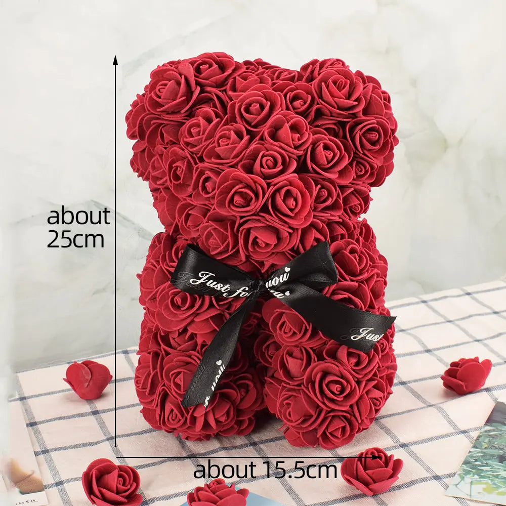 Artificial Flower Rose Bear.