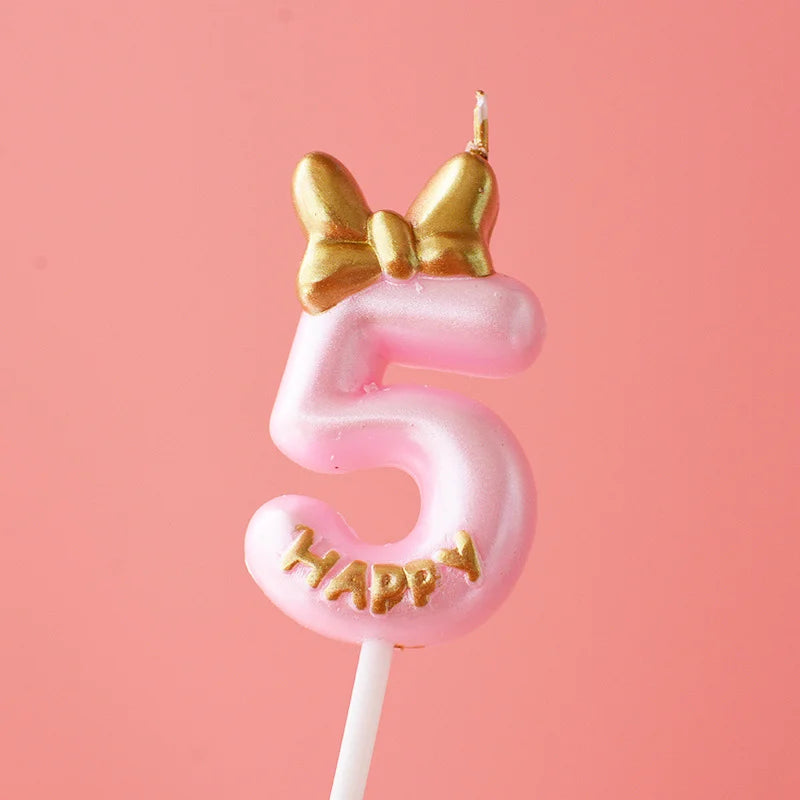 Cute Birthday Number Candle Princess/ Prince 0-9 Number Decorative Candles Cake Cupcake Top Party Supplies Cake Decorating