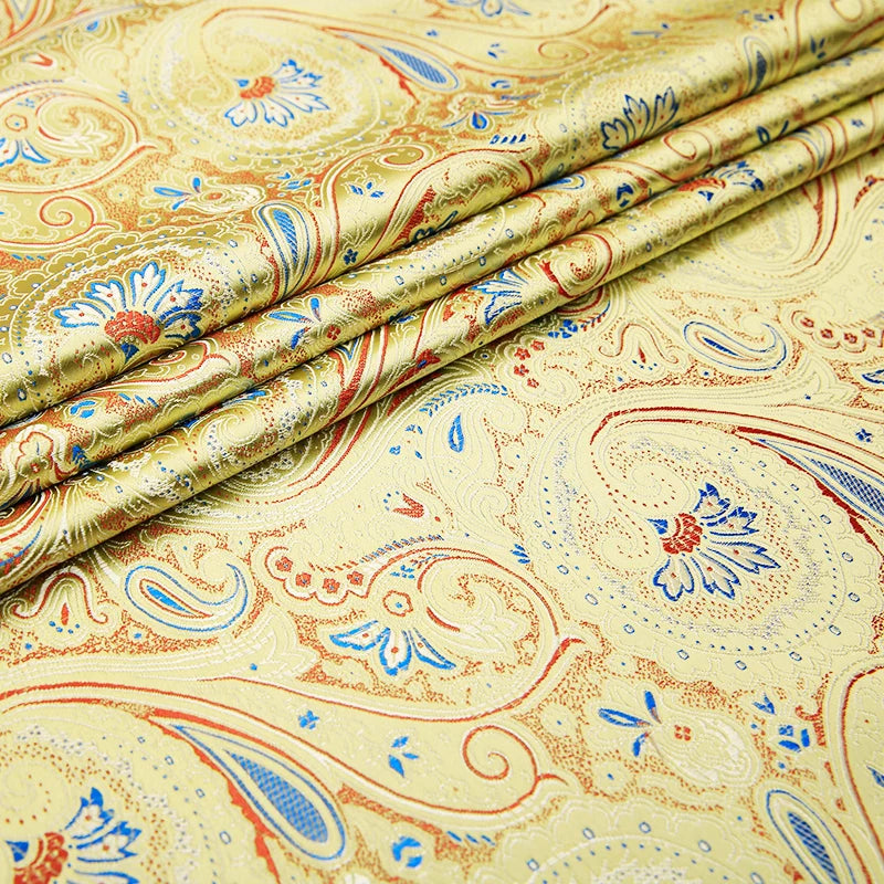 Pattern jacquard brocade fabrics jacquard damask dress sewing material for DIY cheongsam and kimono dress women fabric