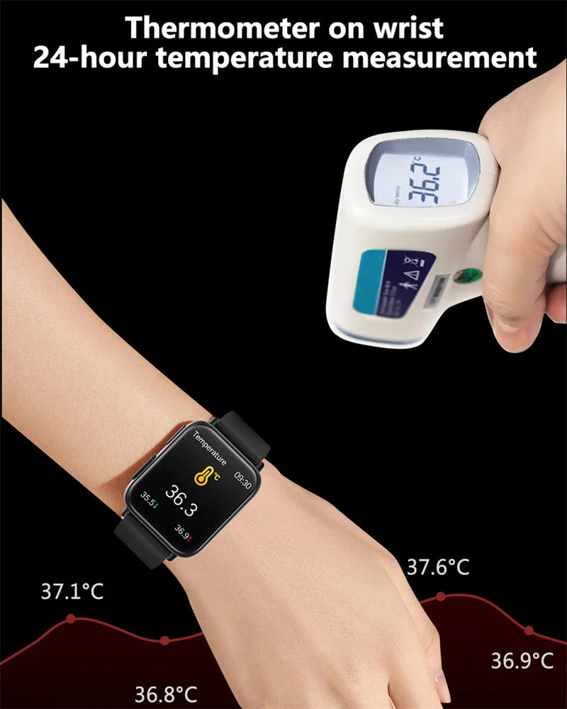 2024 New Blood Sugar Smartwatch Men 1.91 inch 365*400 HD Screen ECG+PPG Smart Watch Monitoring Non-invasive Blood Glucose Watch