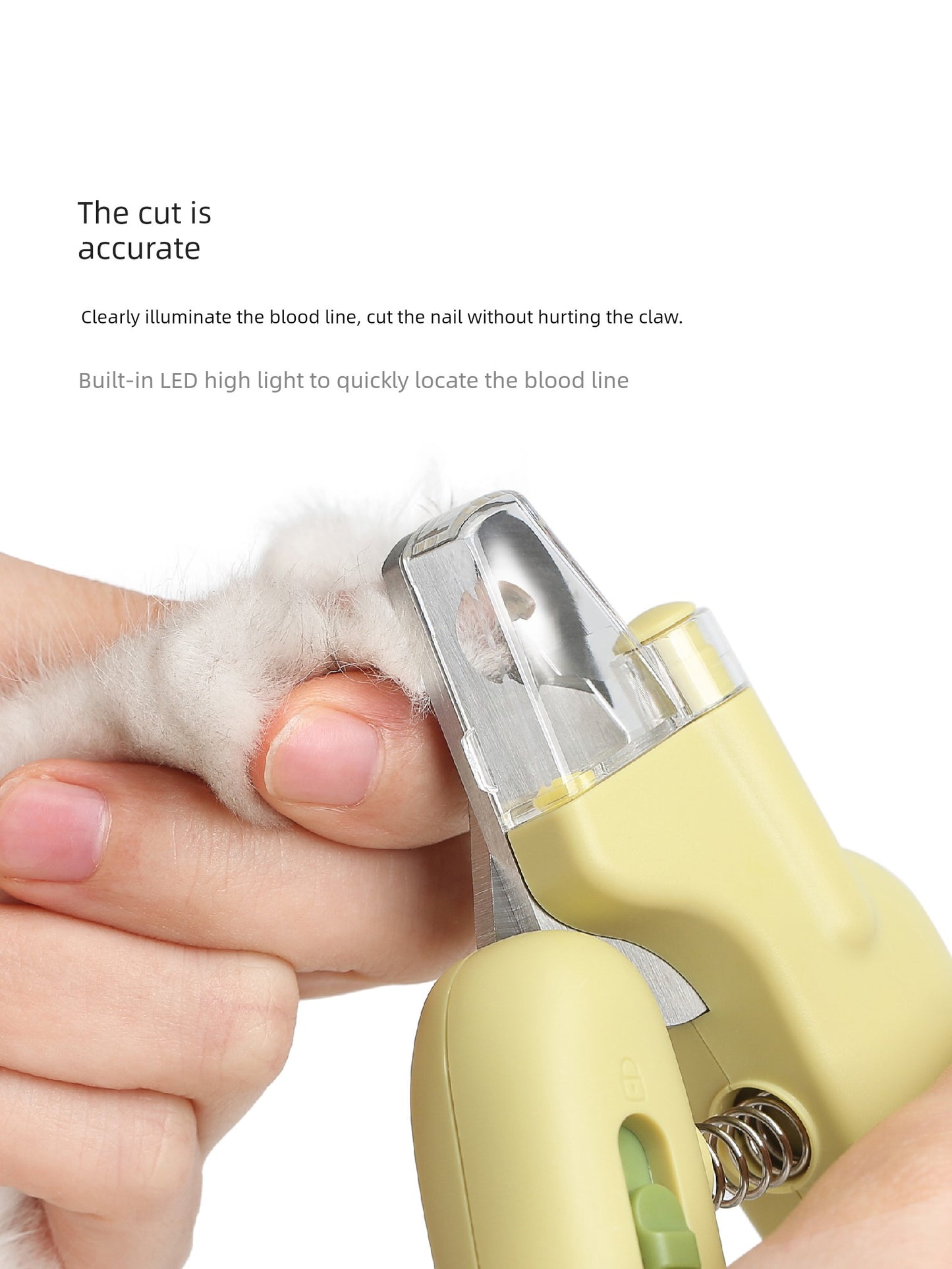 Aiwo Rabbit with Light Cat's Paw Dedicated Fantastic Net Nail Scissors