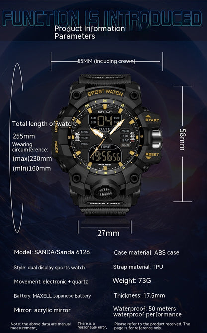 Stylish Transparent Waterproof Men's Watch.