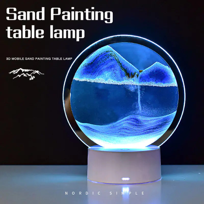 3D Night Light Decompression Desk Lamp.