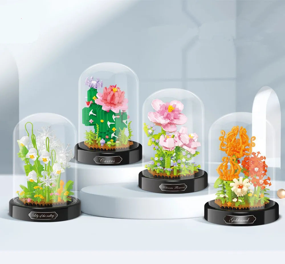 DIY Micro Flower Building Blocks.