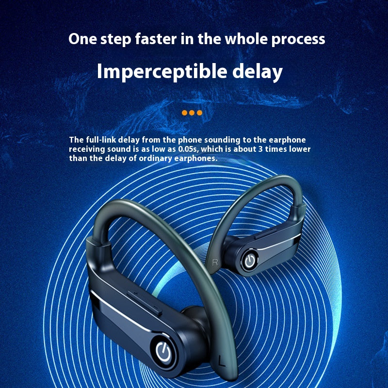 Wireless Bluetooth Headset Large Power Hanging Ear Noise Reduction