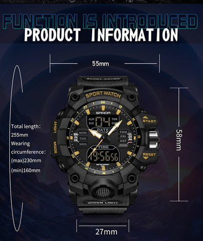 Stylish Transparent Waterproof Men's Watch.