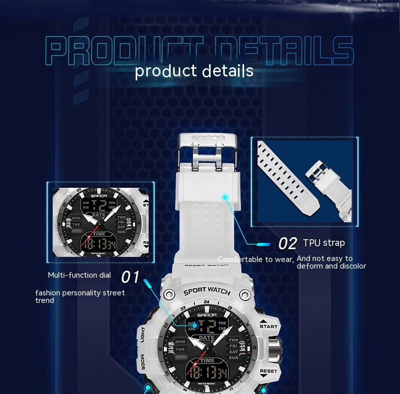 Stylish Transparent Waterproof Men's Watch.