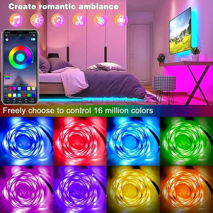 RGB 5050 LED Strip Lights Music Sync WS2812b USB 5V Remote Control Led Ribbon Flexible Lamp For Room Party TV Desk Bedroom Decor