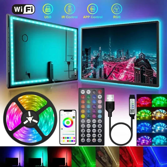 Usb Led Room Lights 5050 5V Led Strip Smart App Control Ice String Backlight 5M Colorful Children Into The Home Decor Rgb Ribbon