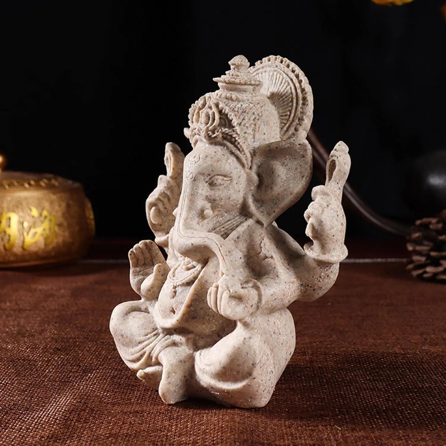 Sandstone Ganesha Sculpture.