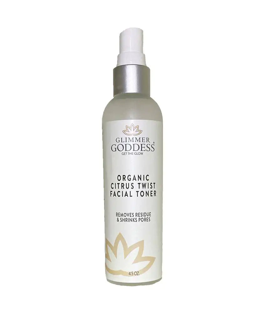 Organic Citrus Twist Aloe Vera Facial Toner Mist - Hydrating & Refreshing Skincare.