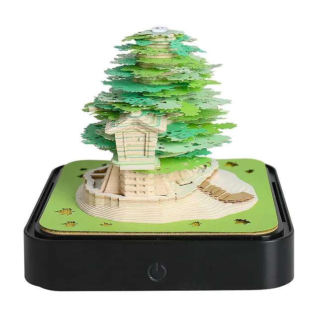 Omoshiroi Block 3D Notepad Sakura Treehouse.