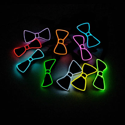 Jazz Dancer Favors Wire Glowing Streak Gentleman Cap Attractive Crazy Led Strip Neon Top Hat Tie Event Wedding Party Supplies