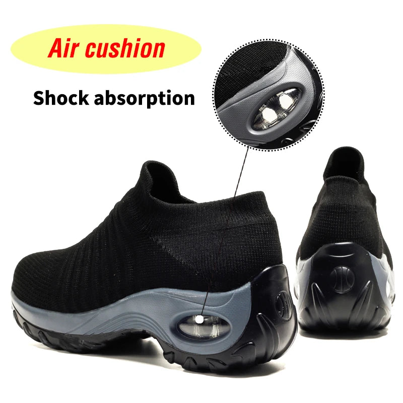 Women Orthopedic Sneakers Shoes Breathable Height-increasing Slip-on Female Sock Women's Sports Shoes Bottom Platform Footwear