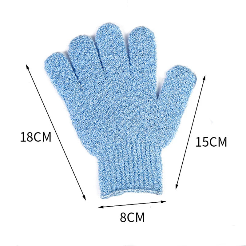 Five Fingers Bath Gloves Household Shower Towel Scrub Body Wash Children Home Supply Elastic Wipe Back Bathing Cleaning Gloves