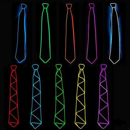 Jazz Dancer Favors Wire Glowing Streak Gentleman Cap Attractive Crazy Led Strip Neon Top Hat Tie Event Wedding Party Supplies