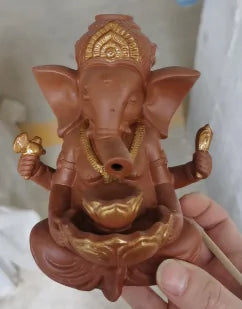 Ganesha Backflow Incense Burner Elephant God.