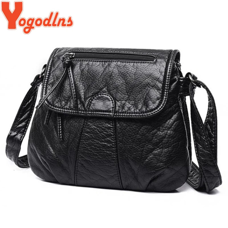 Yogodlns Fashion Designer Women's Bags New  High Quality Crossbody Bag Soft PU Leather Shoulder Bag Fashion Female Bags Handbags