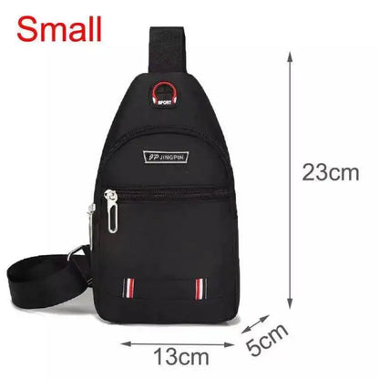 Men Shoulder Bag Leisure Waterproof and Hard-Wearing Oxford Cloth sport Crossbody Outdoor Chest Bag Daily Picnic Travel Package