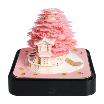 Omoshiroi Block 3D Notepad Sakura Treehouse.