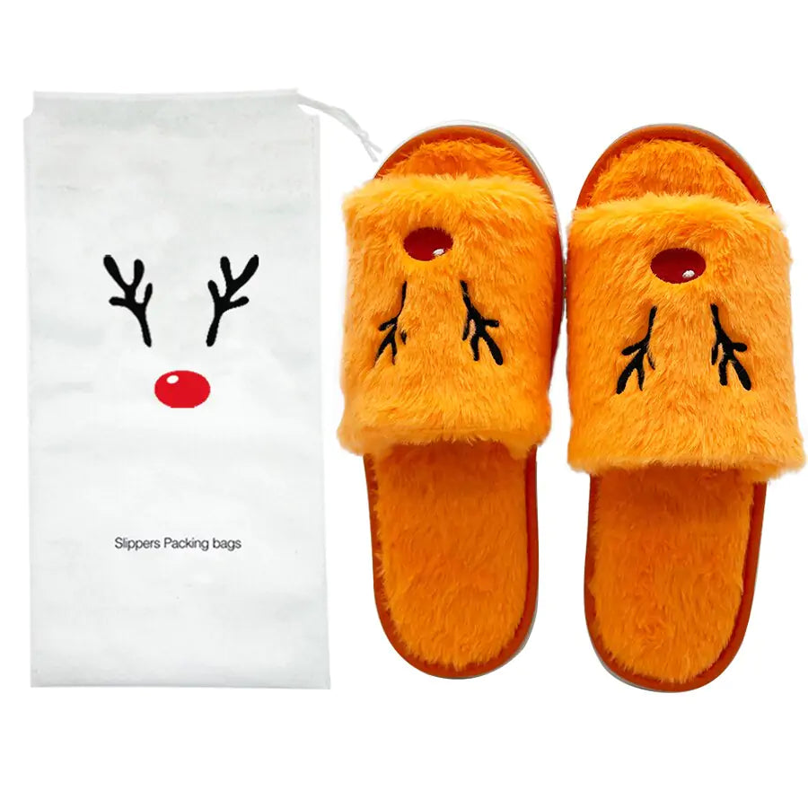 Women Christmas Slippers Plush