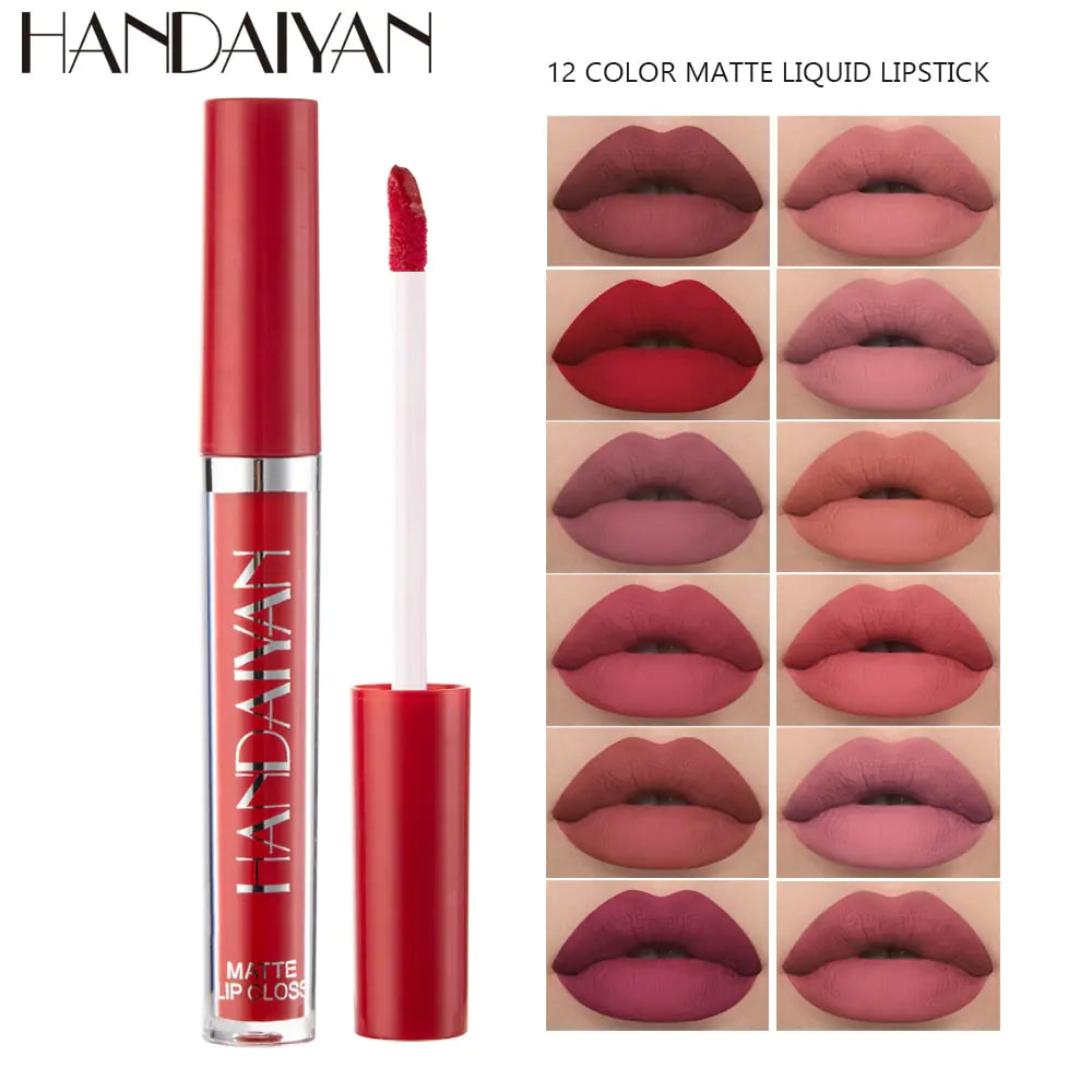 6PC Matte Velvet Lip Gloss Set.