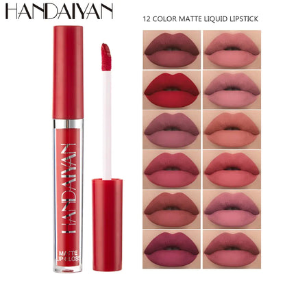 6PC Matte Velvet Lip Gloss Set.