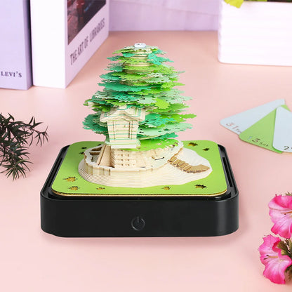 Omoshiroi Block 3D Notepad Sakura Treehouse.