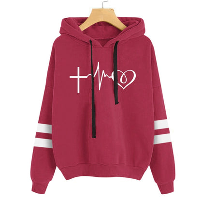 Loose Loose Long-Sleeve Hoodie