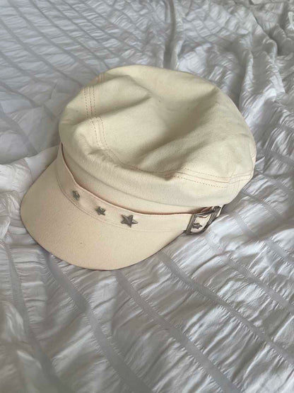 Female 2023 New Style White British Style Peaked Cap