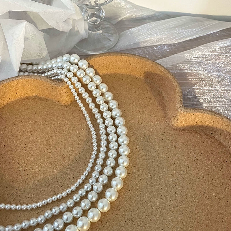 Elegant French Style Pearl Necklace