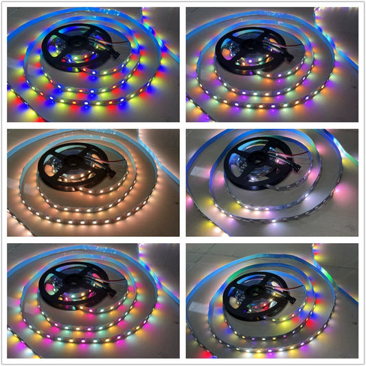 5V Single Point Single Control RGBW Magic Color Four-in-One Horse Running Programming Running Water Sk6812 Full Color Built-in IC Colorful Light Strip