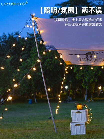 Solar Outdoor Light House Courtyard Garden Decoration Outdoor Holiday Atmosphere Layout Waterproof Light Strip LED Lighting Chain