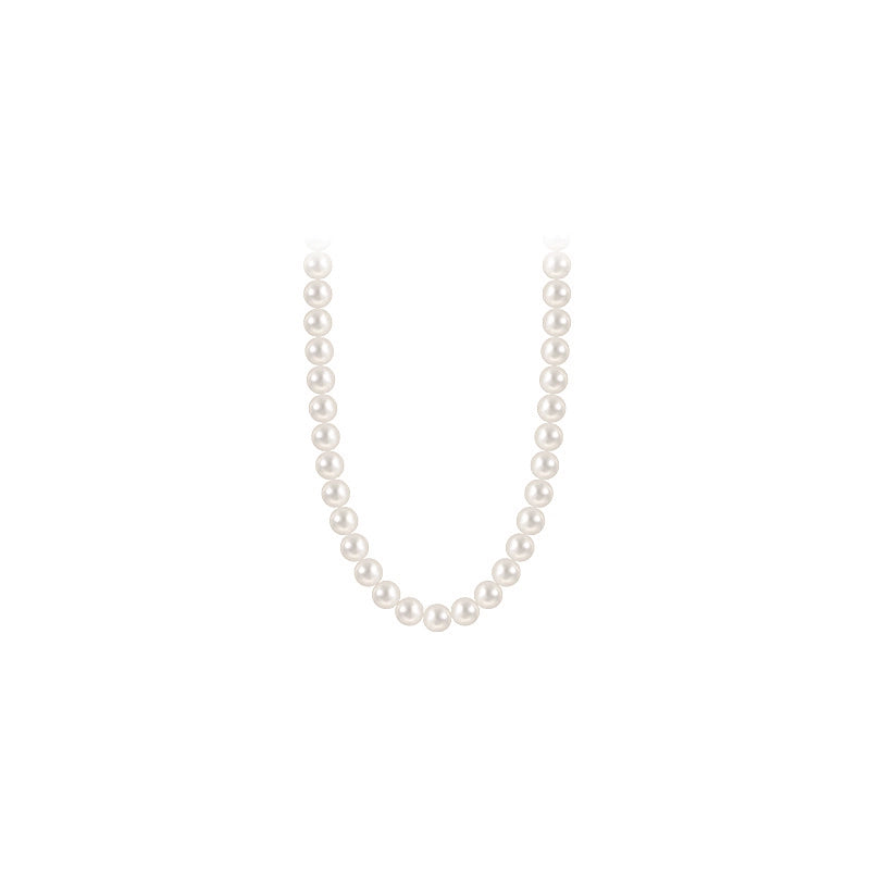 Shijia Women's Light Luxury Pearl Necklace - Fancy Design