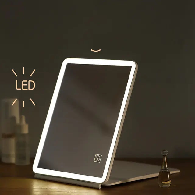 Intelligent Folding LED Makeup Mirror.