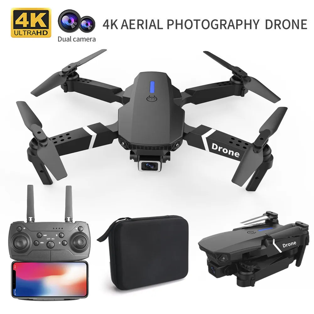 Professional Drone E88 4K Wide Angle Camera WiFi FPV.