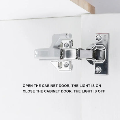 AvvRxx LED Under Cabinet Light Universal Wardrobe Light Sensor Led Armario Inner Hinge Lamp For Cupboard Closet Kitchen