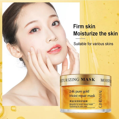 120g 24K Golden Face Cream - Collagen Moisturizer & Sleeping Mask