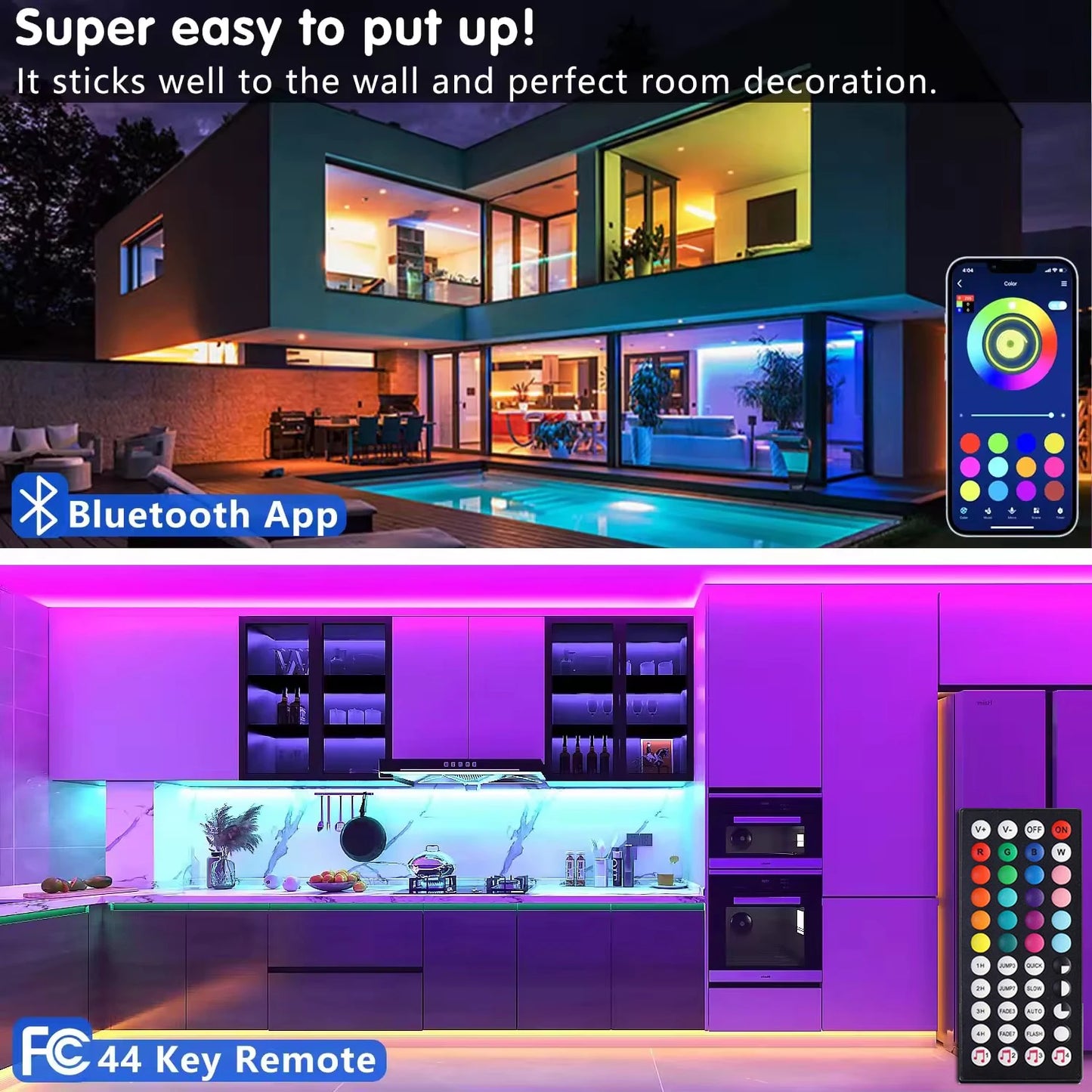 LED Strip Light RGB 5050 Flexible Lamp Tape Ribbon Diode with Remote Control 5V USB Luces Led TV BackLight Room Decoration