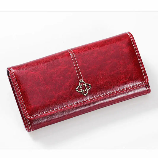 Women's Leather Wallet Woman Luxury Long Wallets Fashion Women Purses Money Bags 2023 Handbags Womens Purse Cards Holder